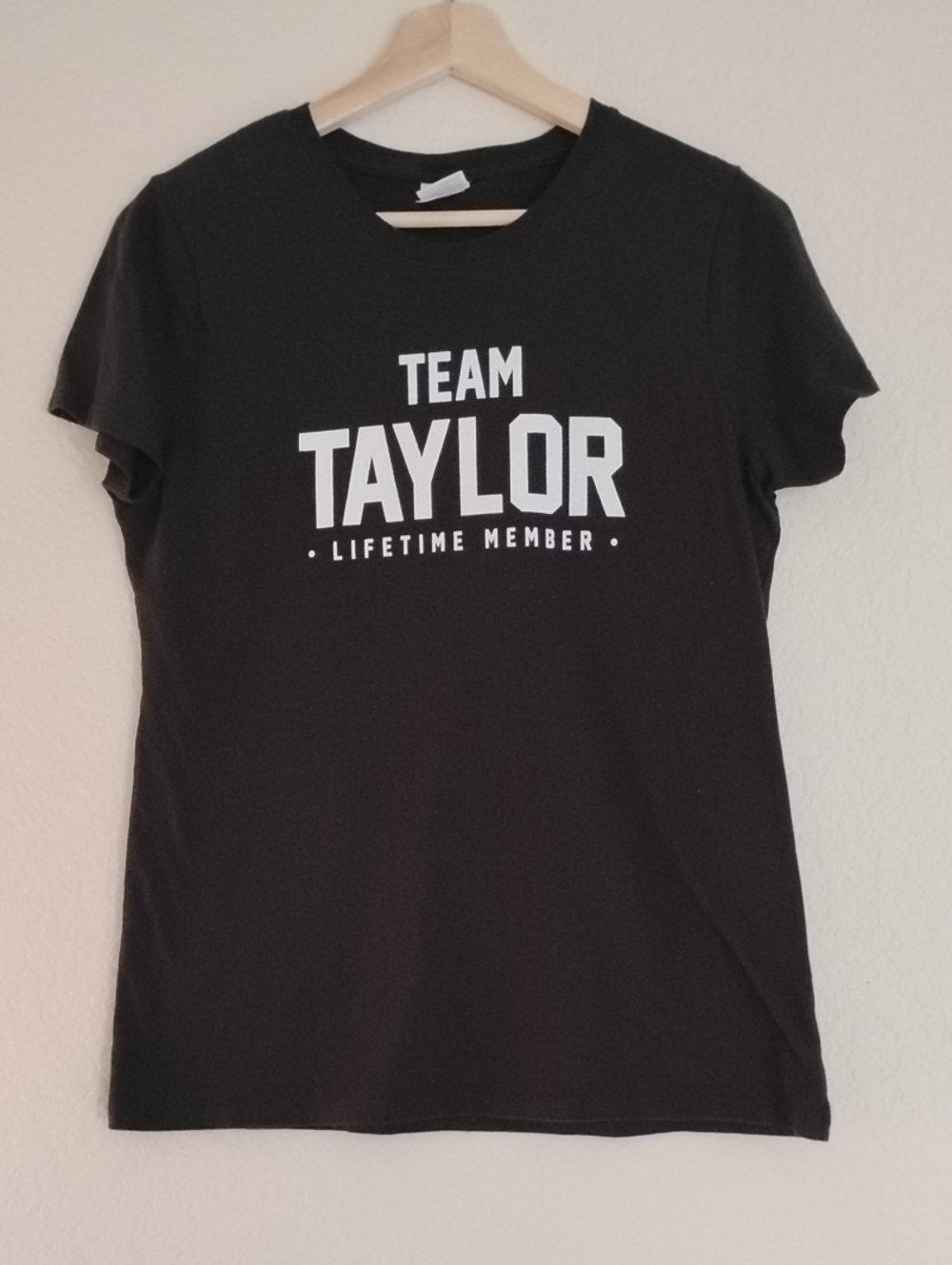 Team Taylor Black Graphic Tee - Lifetime Member